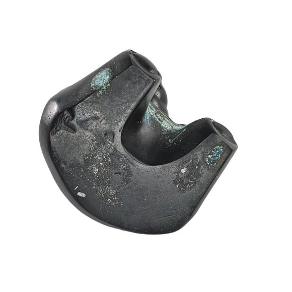 Vintage Bronze Teddy Bear Sitting Metal Figurine - Picture 8 of 9